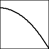 a graph of a curve with negative, decreasing slope starting on the positive y-axis